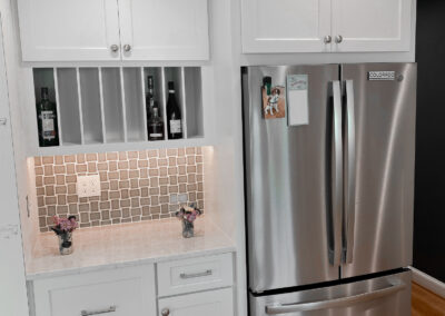 kitchen remodel featuring Koch cabinets in white paint